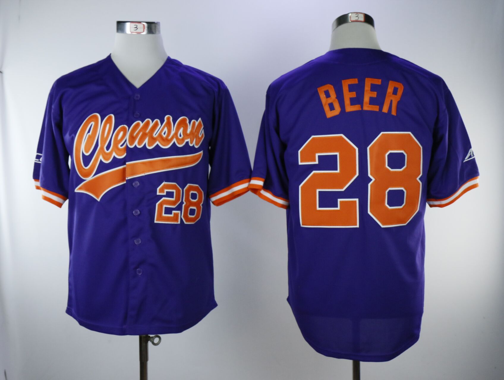 Men Detroit Tigers 28 Beer Purple MLB Jerseys